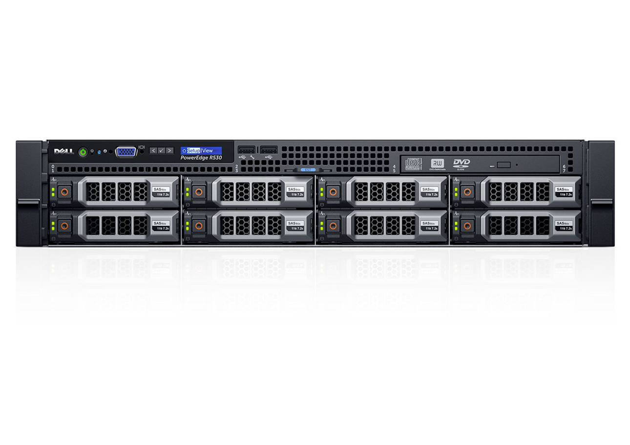 戴尔Dell PowerEdge R530机架式服务器（英特尔®至强®E5-2609 v4处理器/16G RDIMM内存/3块1TB 7.2K RPM SATA 3.5英寸硬盘） 产品图