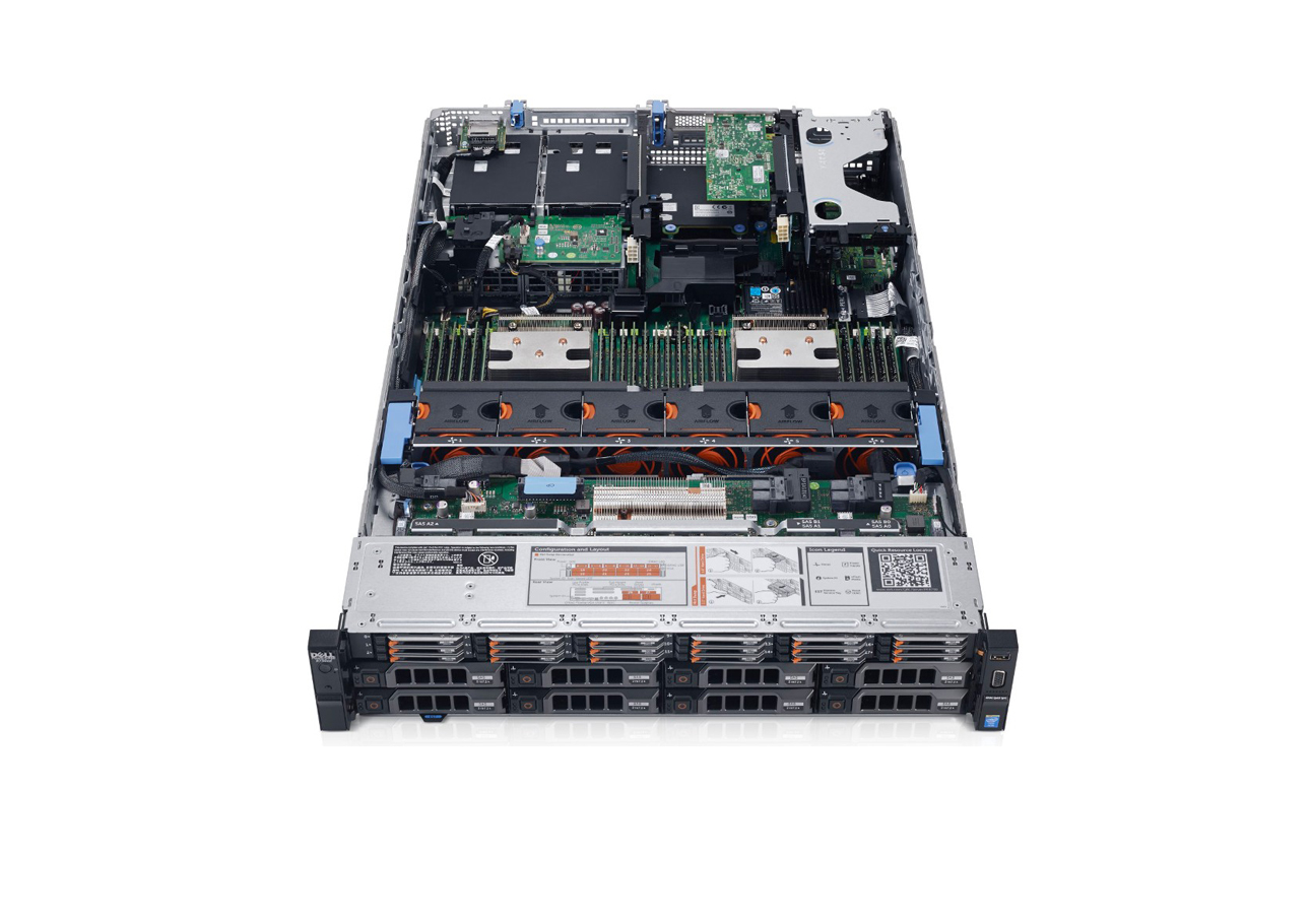 戴尔Dell PowerEdge R730 xd机架式服务器（2颗英特尔®至强®E5-2620 v4处理器/32G RDIMM内存/6块2TB 7.2K RPM SAS  2.5英寸硬盘） 产品图