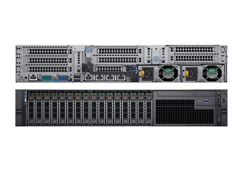 Dell PowerEdge R740xd机架式服务器（2颗intel至强铜牌3106 8核/64G内存/240G固态+6块8TB SAS硬盘/H730） 产品图