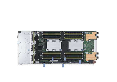 戴尔EMC PowerEdge MX740c 模块化服务器（英特尔至强®金牌5118 2.3G, 12核丨32GB DDR4内存丨3块*480G SSD固态硬盘丨PERC H730P控制器丨3年保修） 产品图