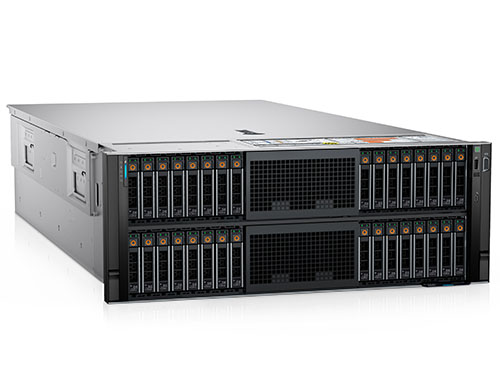 戴尔PowerEdge R9604路存储式主机深度学习渲染AI人工智能 4颗金牌6416H 72核2.2G 256G丨4*1.92T丨6*3.84T丨H755 产品图